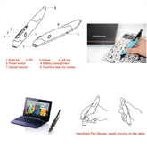 Ratón inalámbrico de mano inteligente, innovador, de estilo bolígrafo, de 2,4 GHz, para PC y portátil, rojo, azul y gris